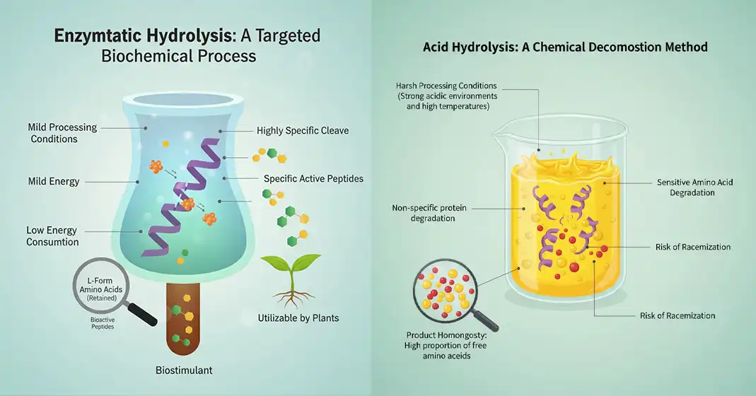 Enzymatic vs. Acid Hydrolyzed Biostimulants: Understanding the Difference